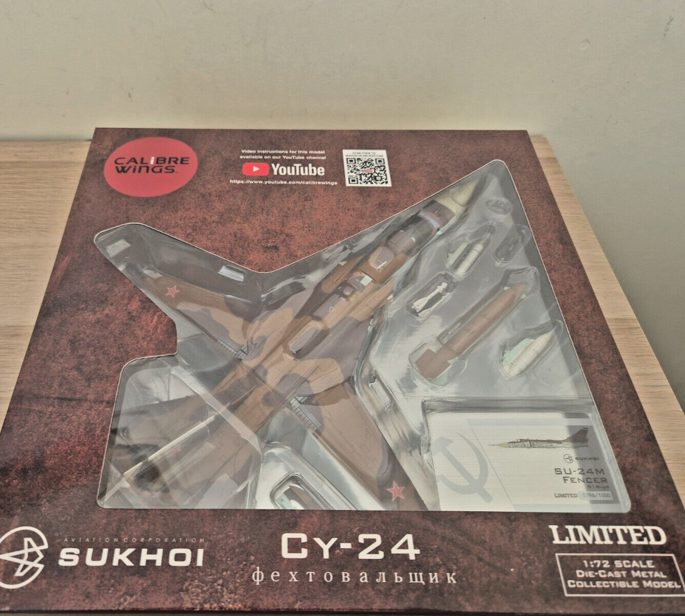 Sukhoi Su-24MK Fencer-D, Russian Air Force Blue 91, Calibre Wings 1/72 CA722406
