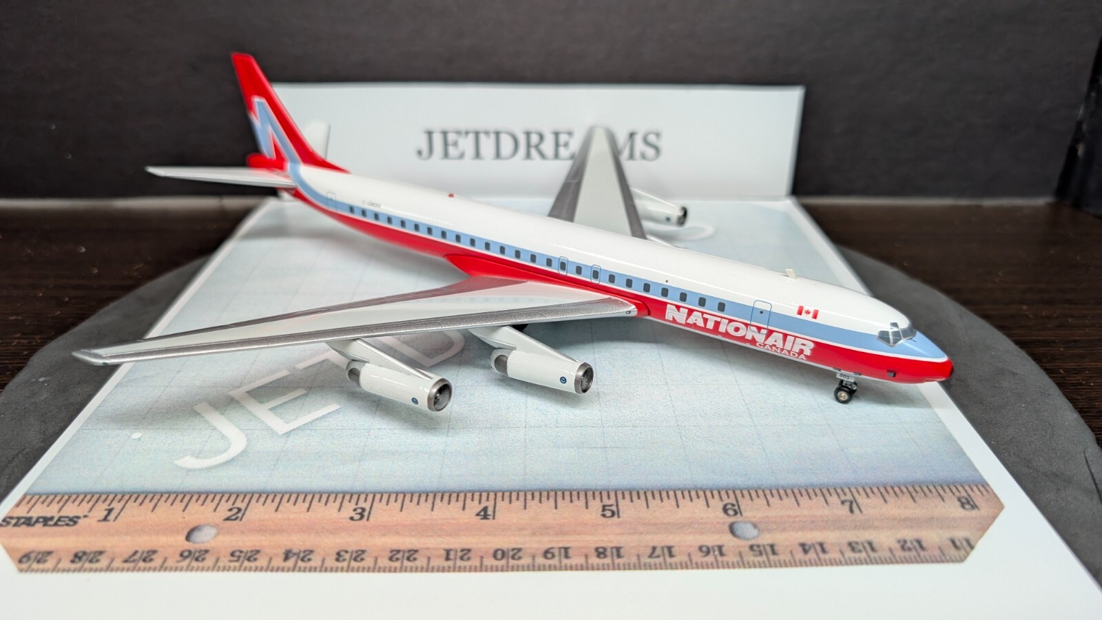 1/200 NATIONAIR CANADA DOUGLAS DC-8-62 1980’S COLORS C-GMXR INFLIGHT 200
