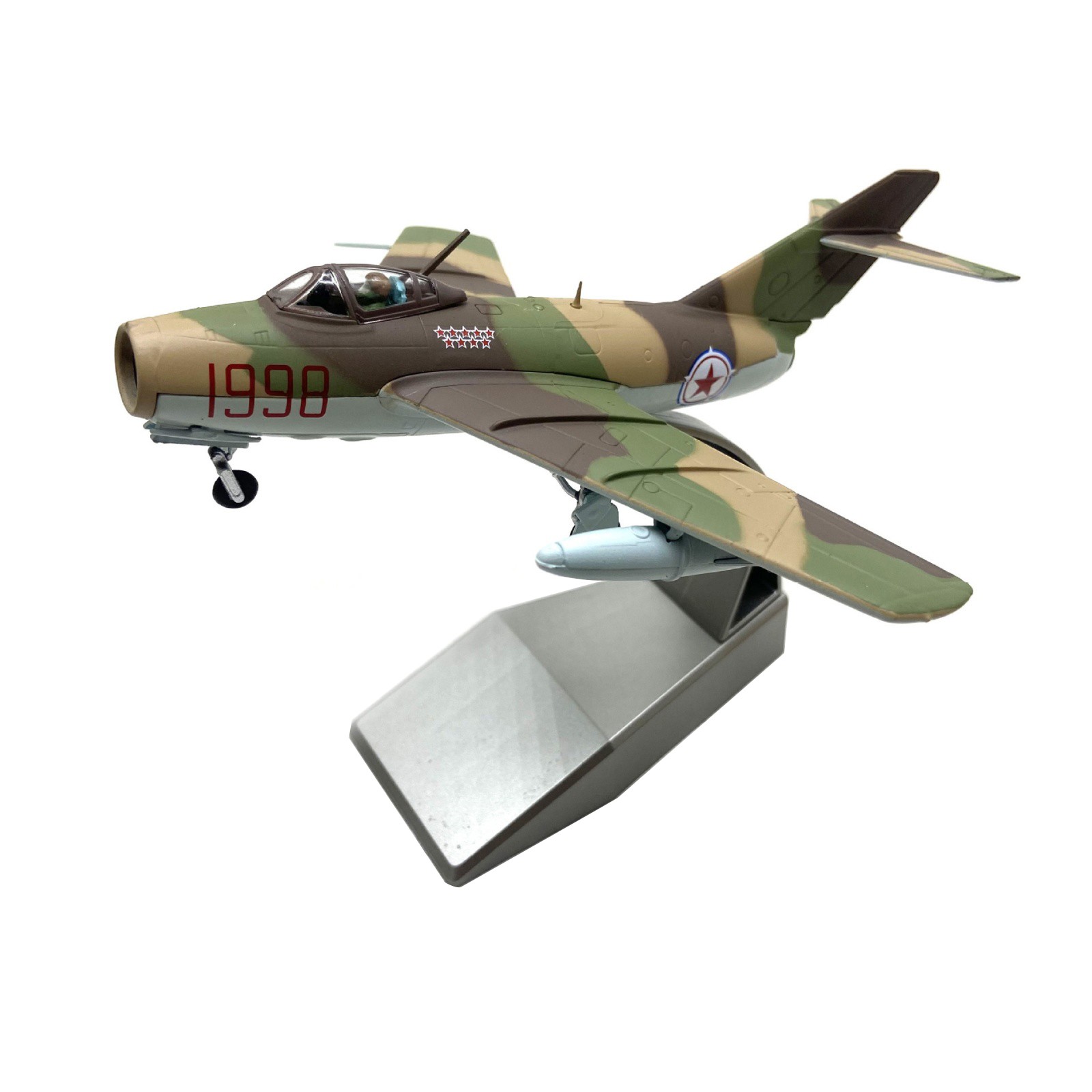 Iconic Jet Fighter Model MiG-15 1/72 Scale Diecast Alloy Desk Decor Gift
