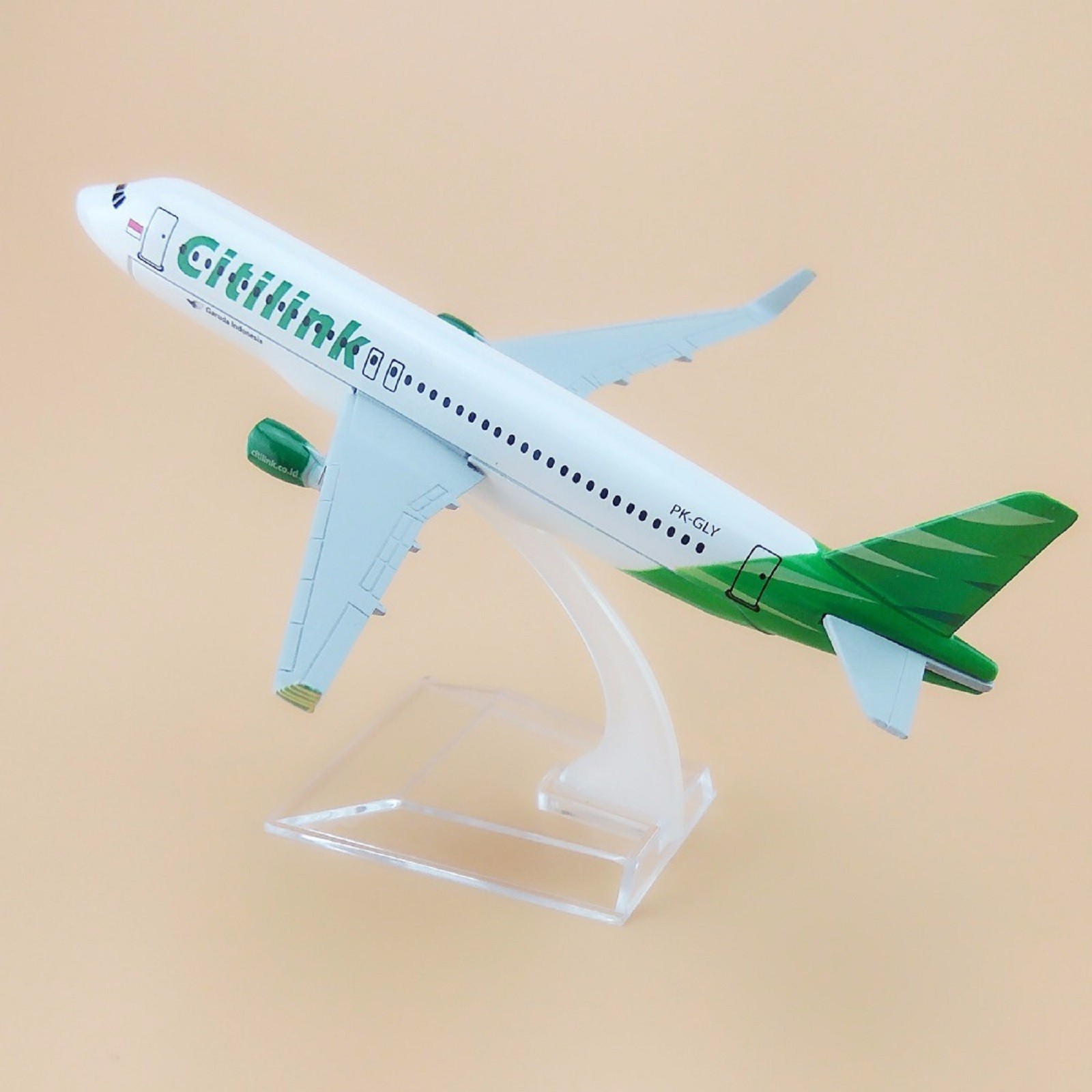 1/400 15cm Aircraft Indonesia Citilink A320 Alloy Plane Model Simulation Display