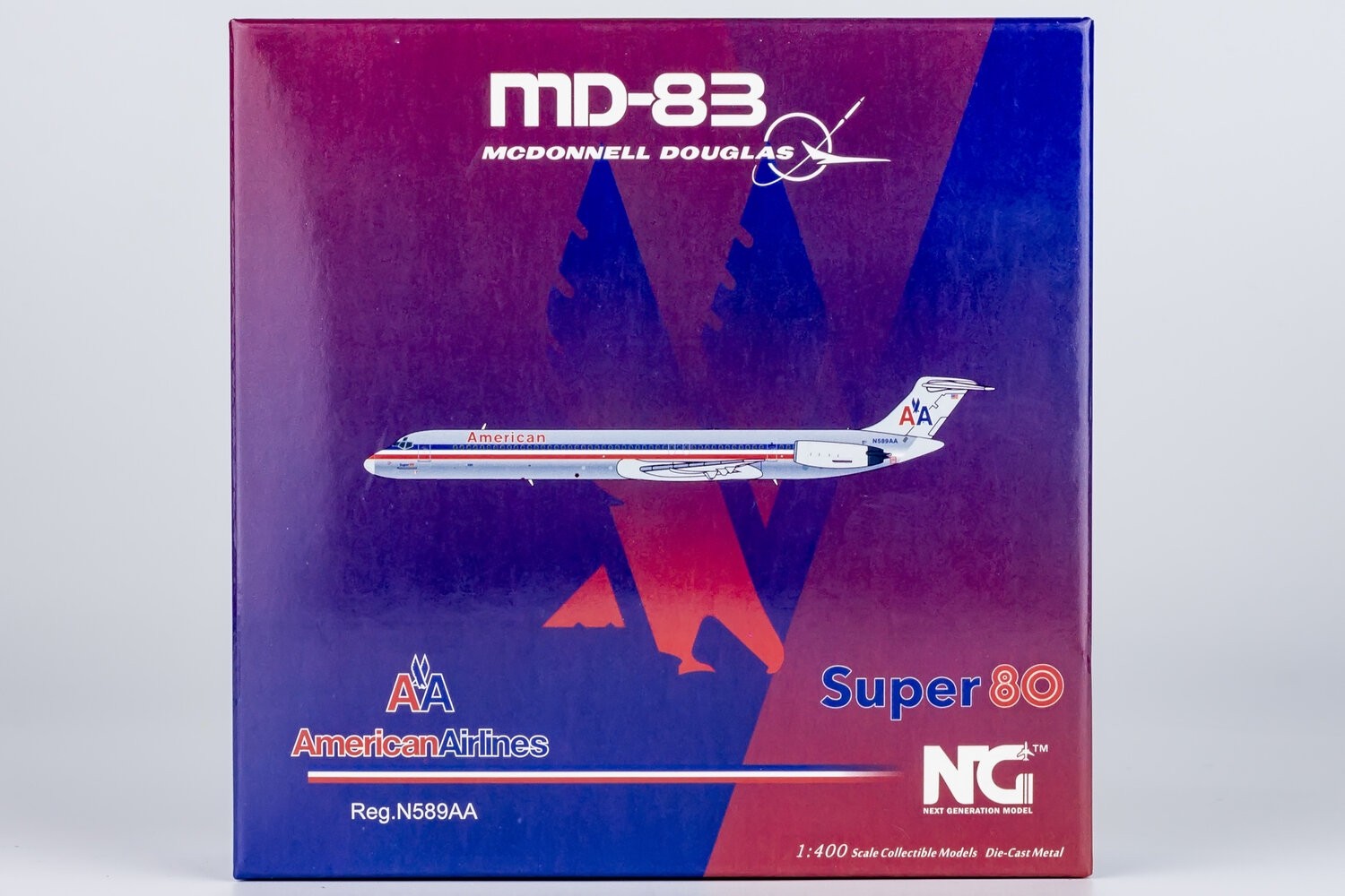 NG Models American Airlines MD-83 N589AA 1:400