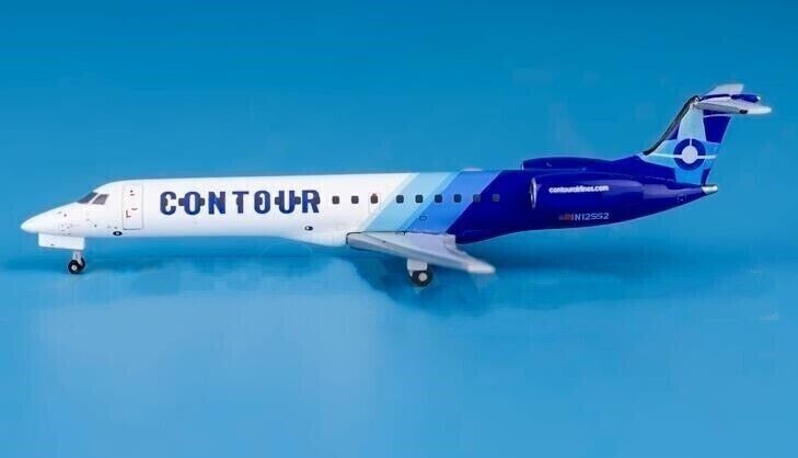 1:400 GeminiJets CONTOUR Embraer ERJ-145LR Passenger Airplane Diecast Model