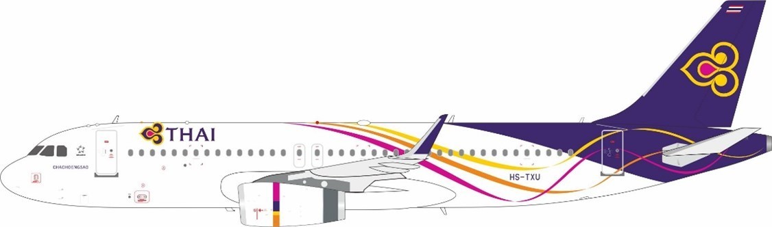 Thai Airways / Airbus A320-200 / HS-TXU / JF-A320-061 / 1:200