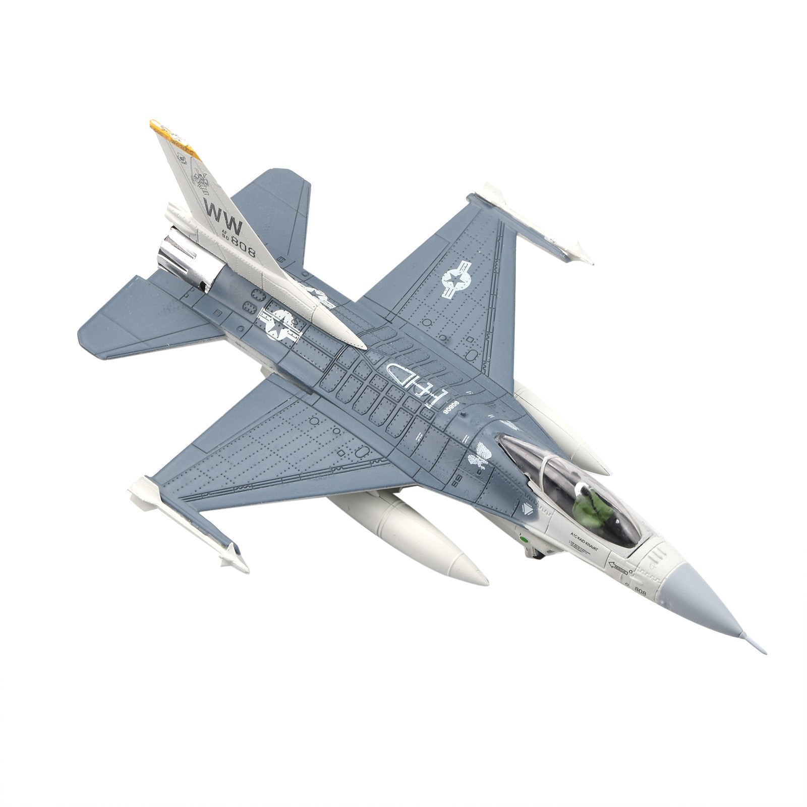 1:100 Scale F-16C Falcon Fighter Jet Model For US Air Force Alloy Gift 15cm