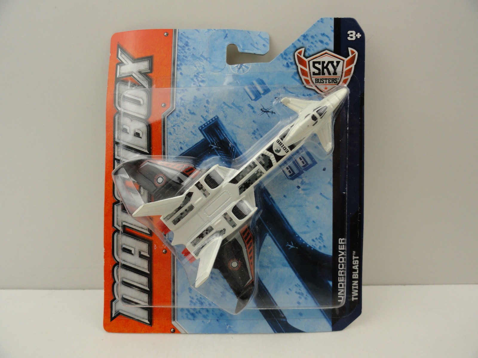 2012 Matchbox Sky Busters Undercover Twin Blast (White/Black)