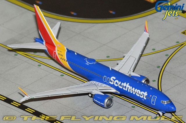 GeminiJets 1:400 737 MAX 8 Southwest Airlines N8788L