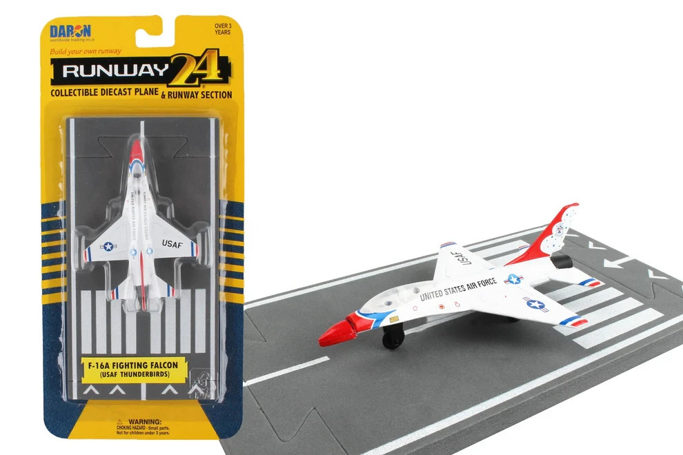 F-16A Fighting Falcon Thunderbirds Runway 24 Daron Toys 4″ Toy Die-cast