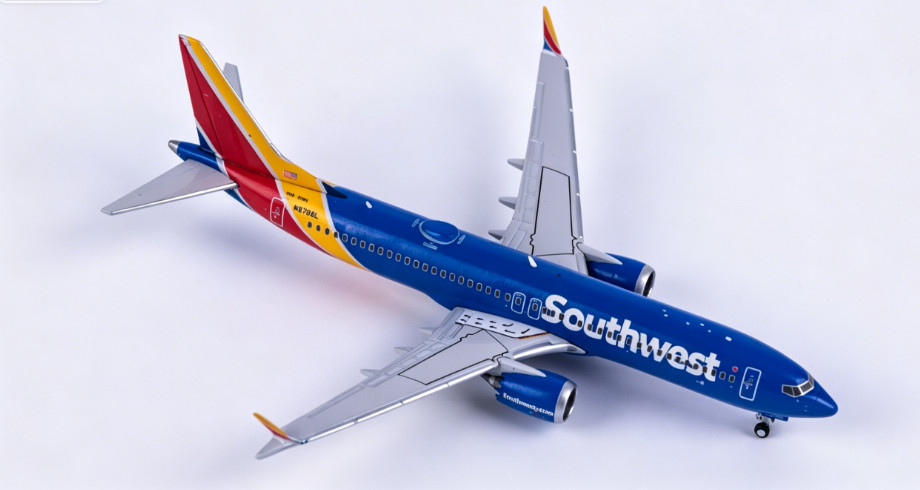 1:400 GeminiJets Southwest Airlines Boeing 737 MAX 8 N8788L Diecast Plane Model