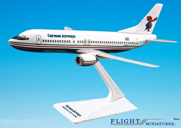 Flight Miniatures Cayman Airways Boeing 737-400 1:185 Scale Model Airplane