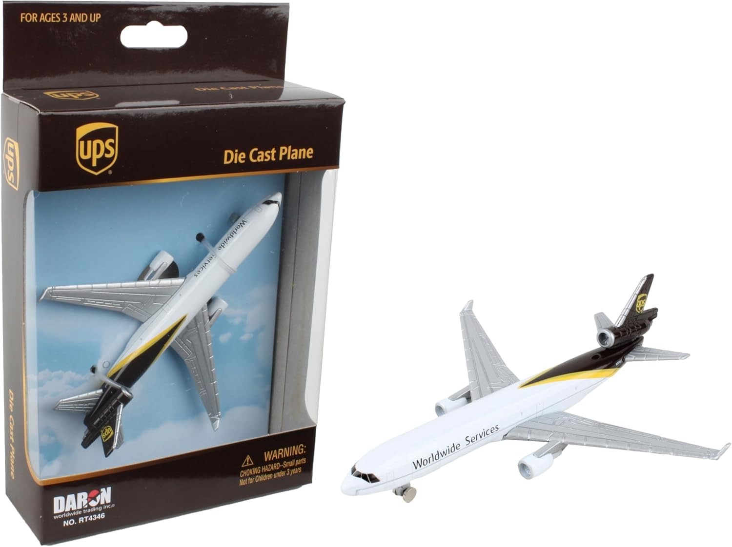 UPS MD-11 Die-Cast Metal Airplane Toy – Perfect for Young Aviators Ages 3+