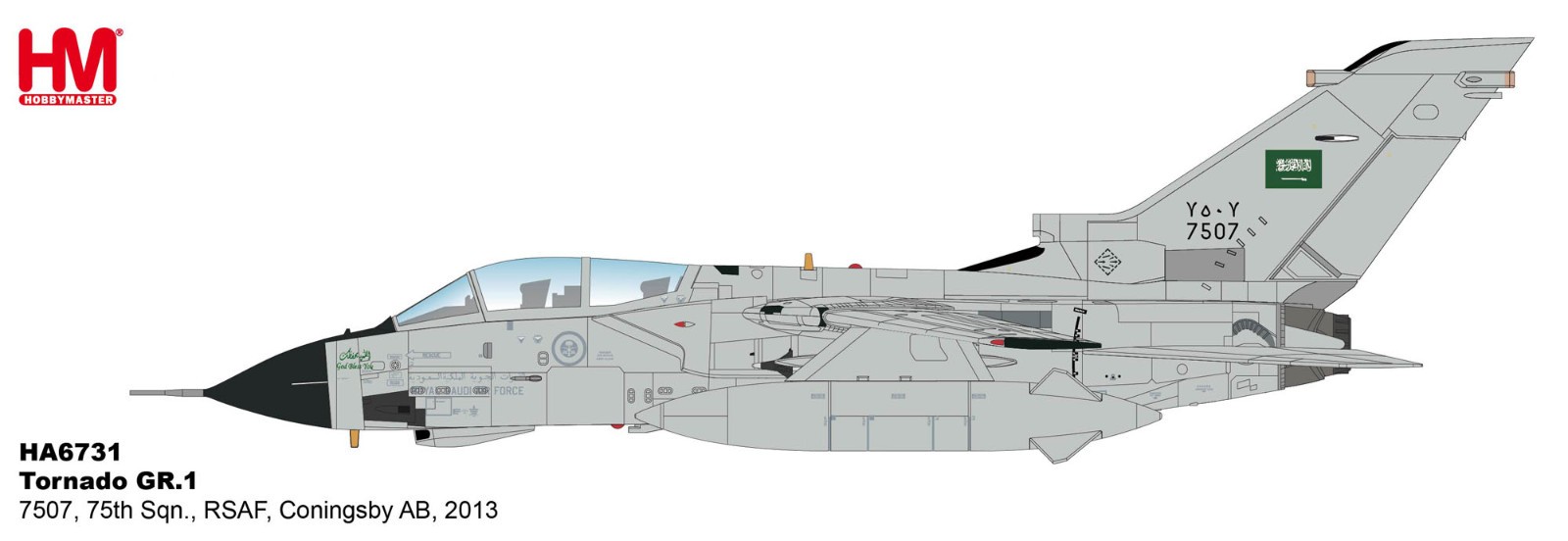Hobby Master 1/72 HA6731 Tornado GR.1 Royal Saudi AF RAF Coningsby NEW INSTOCK!!
