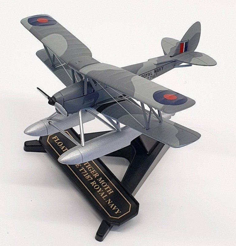 Oxford Diecast 1/72 Scale 72TM009 – D.H.82 Tiger Moth Floatplane T7187 RN