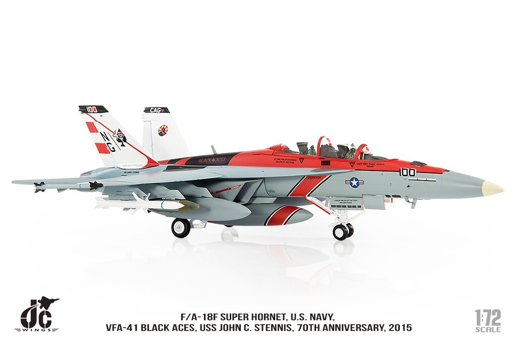 JC Wings 1/72 F/A-18F Super Hornet USN VFA-41 Black Aces JCW-72-F18-015