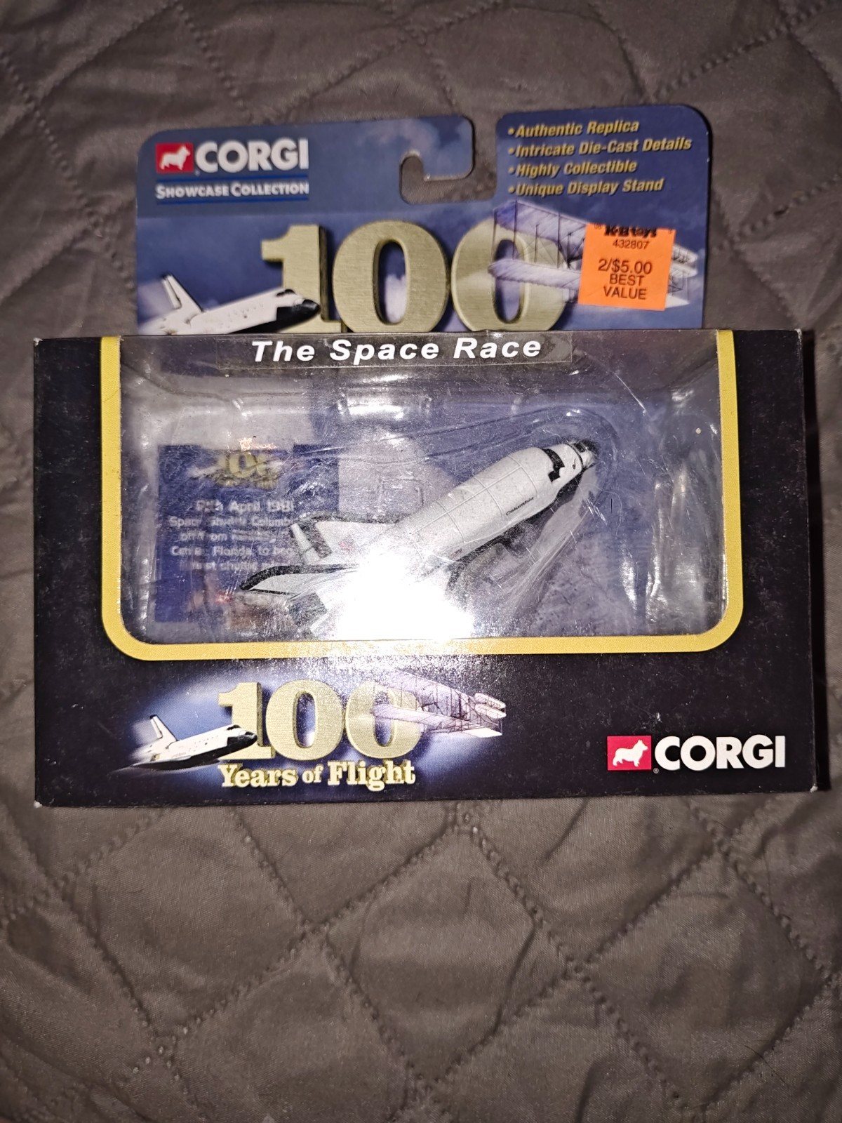 2004 CORGI 100 Years of Flight The Space Race, Space Shuttle Columbia, NIB