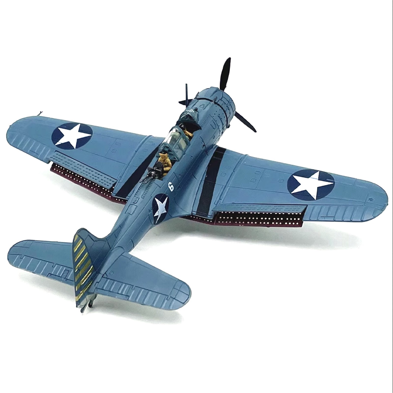 1/72 US SBD-3 Dive Bomber Fighter Alloy Aircraft Model Military Plane Display
