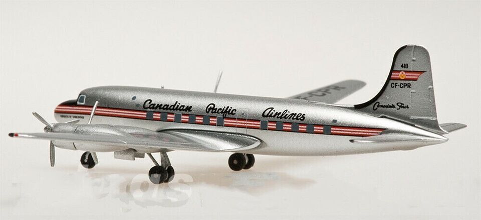 1:400 AeroClassics CP Air Douglas DC-4-M2 Passenger Aircraft Diecast Plane Model
