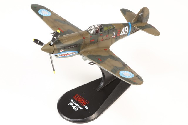 14623LC Legion Models P-40B Warhawk 1/72 Model White 48 AVG Flying Tigers 2nd