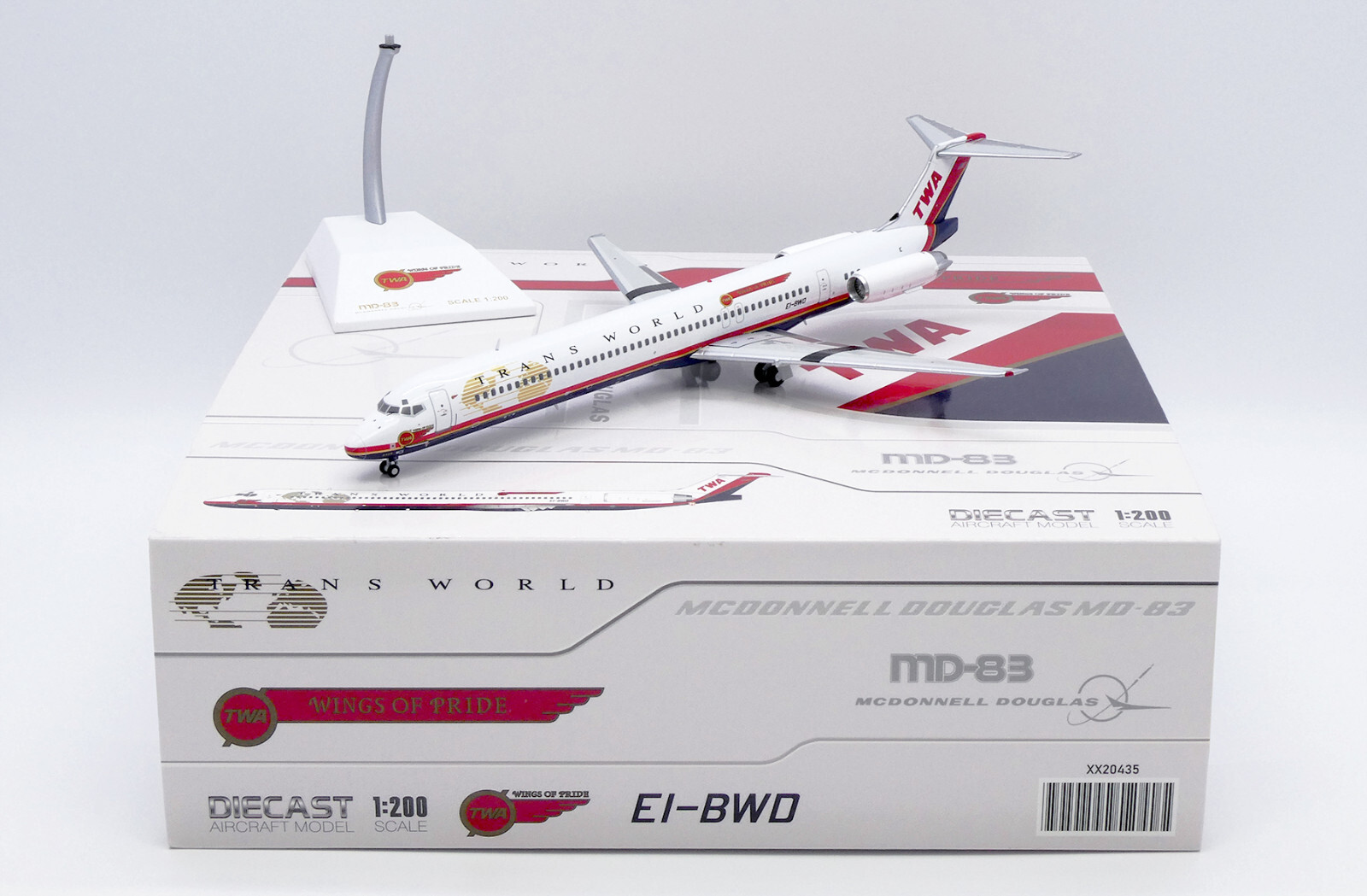 Jcwings Trans World Airlines McDonnell Douglas MD-83 EI-BWD 1/200 XX20435