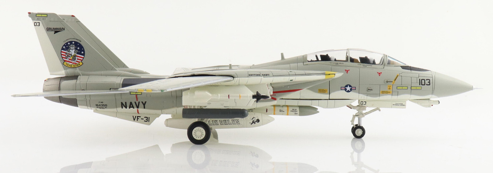 HA5252 1/72 F-14D Tomcat Sunset US Navy VF-31 Tomcatters AJ103 2006