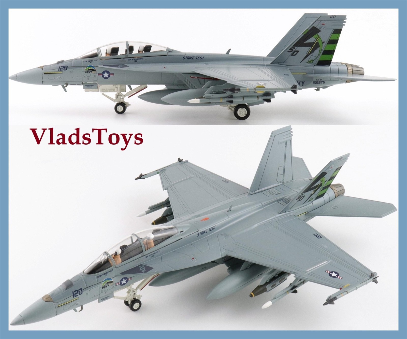 Hobby Master 1/72 F/A-18F Super Hornet Green Hornet VX-23, Patuxent River HA5142