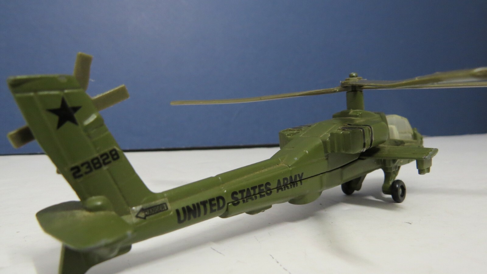 ERTL Fire Birds AH-64 Apache Attack Helicopter U.S. Army Die Cast 1990 missing