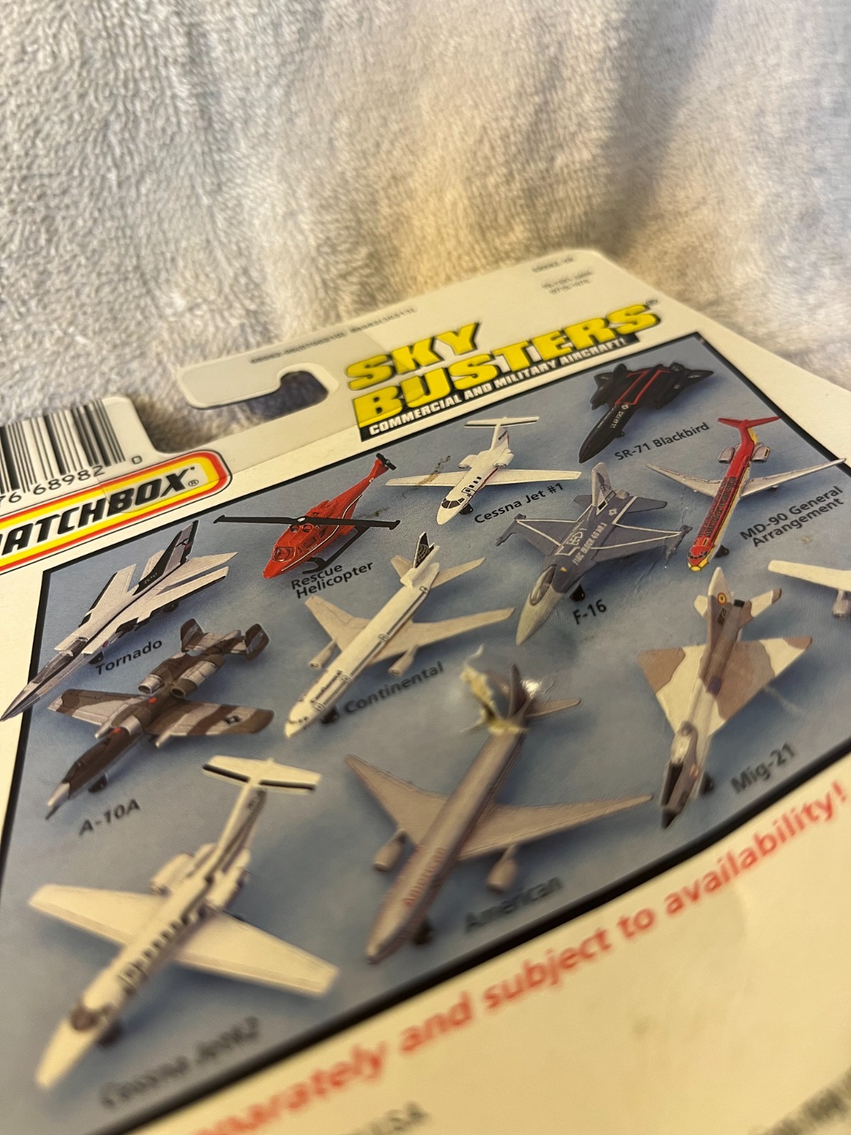 This is a Matchbox Sky Busters Cessna Citation jet, model number SB43