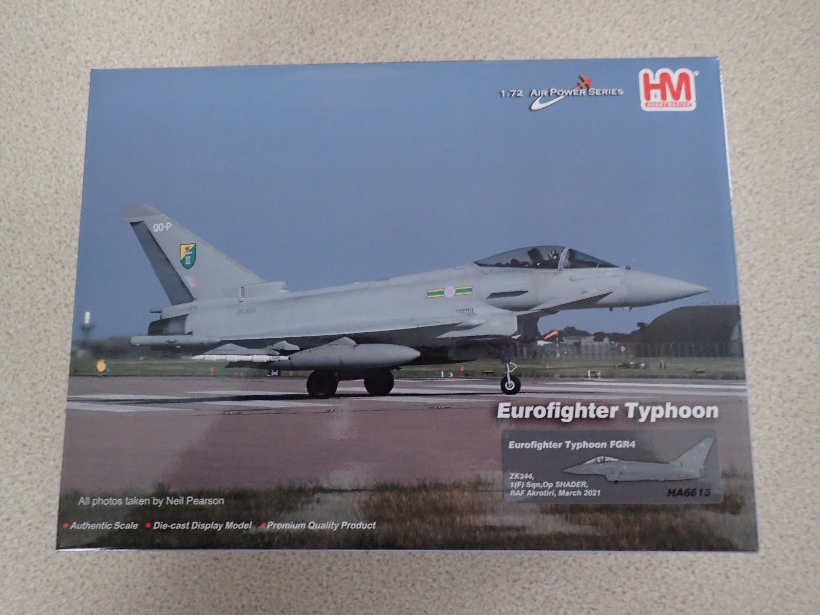 Hobbymaster HA6615 1:72 Eurofighter Typhoon ZK344 1(F) Sqn RAF Akrotiri Sealed