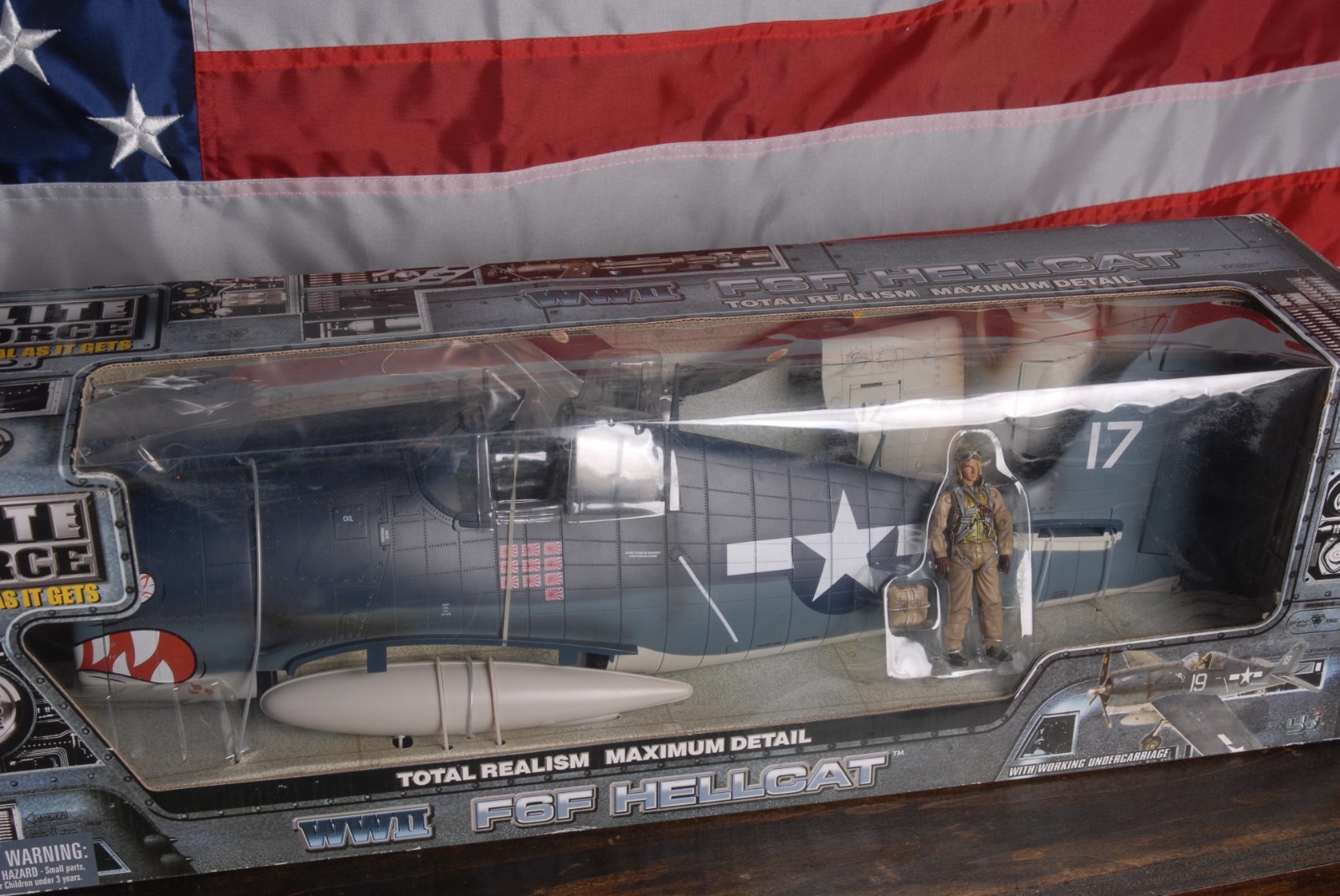 Elite Force WWII F6F Hellcat Fighter Plane #17 “Shark Mouth”