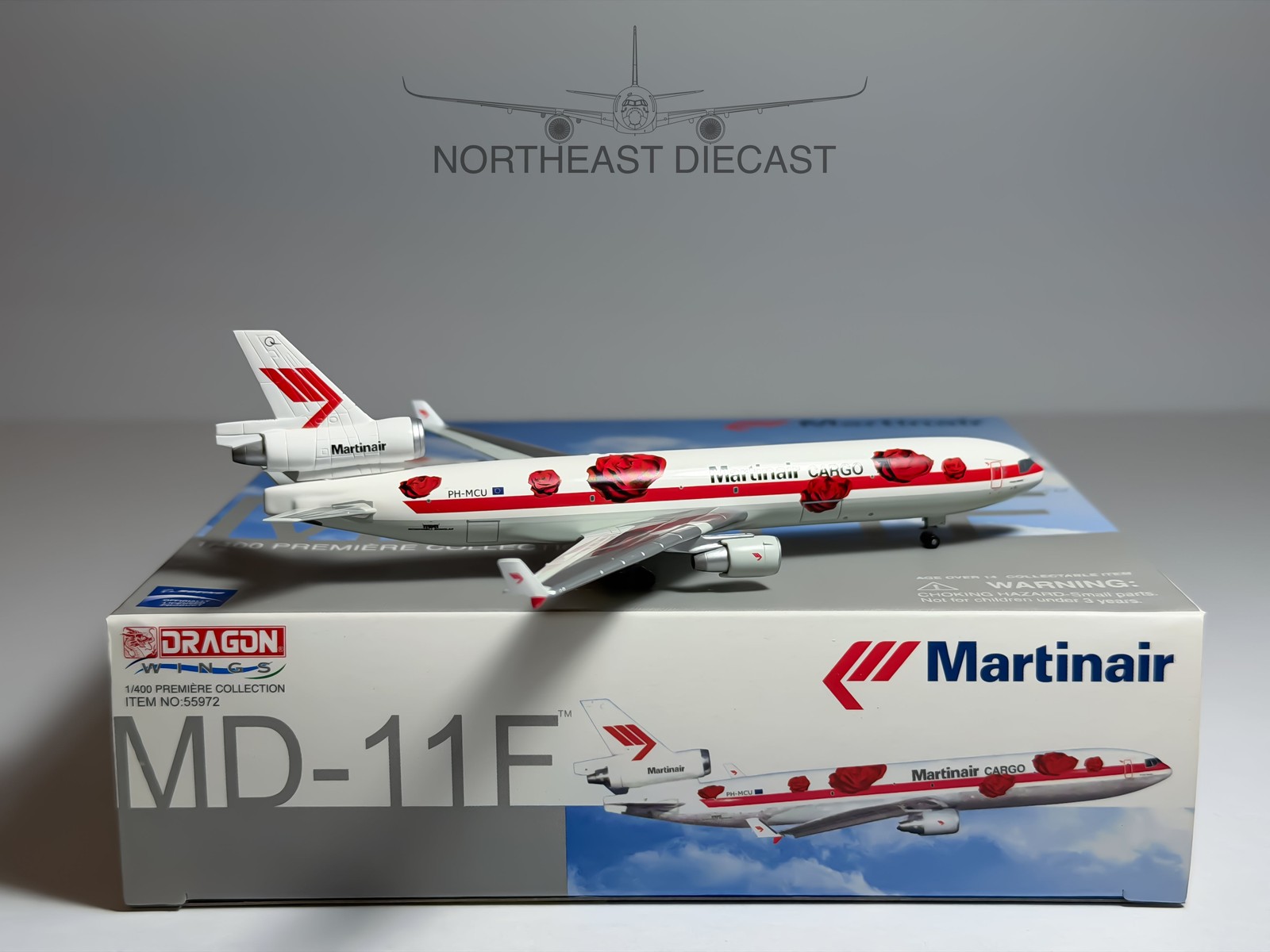 Martinair Cargo McDonnell Douglas MD-11F 1:400 Dragon Wings PH-MCU (55972)