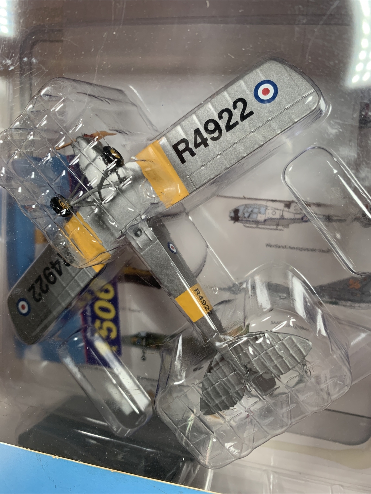 Aviation 72 Model DeHavilland DH86 Tiger Moth RAF Trainer F4922 NEW Metal Model