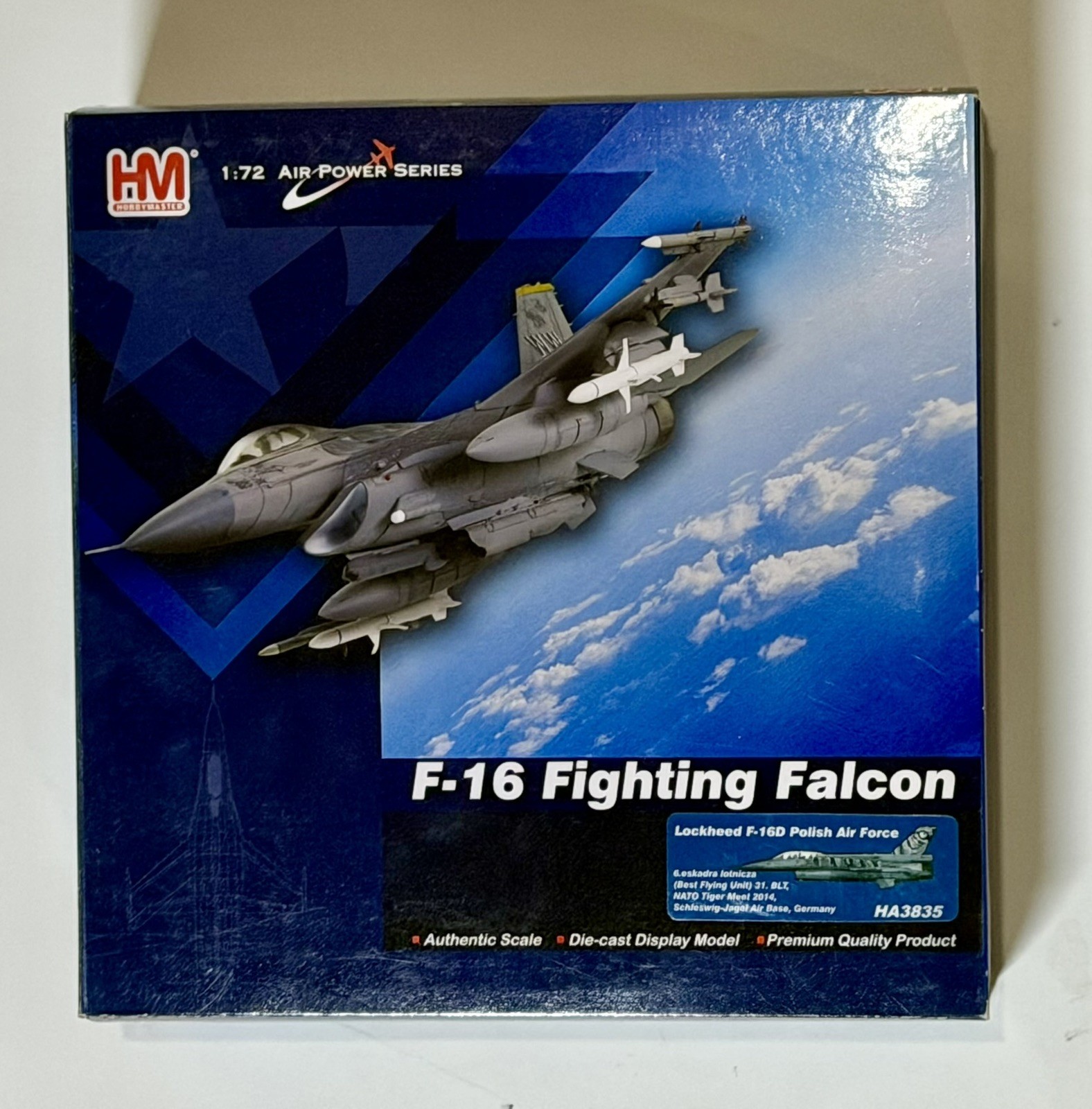 Hobby Master HA3835 Lockheed F-16D Polish Air Force NATO Tiger Meet 2014, 1:72