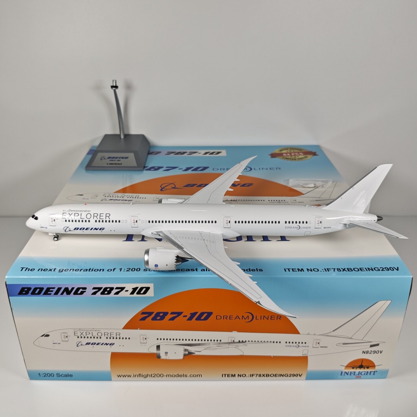 inflight 1:200 Boeing B787-10 N8290V Alloy Diecast Aircraft Model