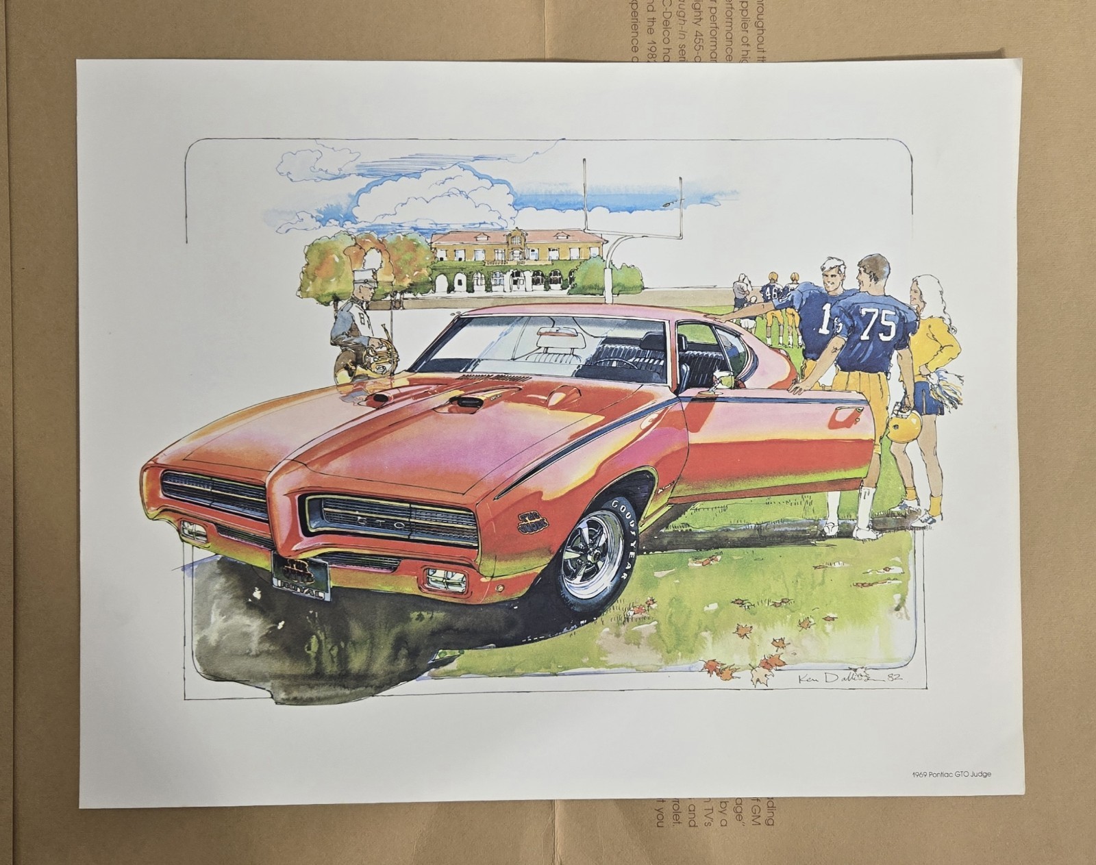 1982 Ken Dallison Print Portfolio GM Perf Camaro Z-28 Pontiac T/A GTO Hurst/Old