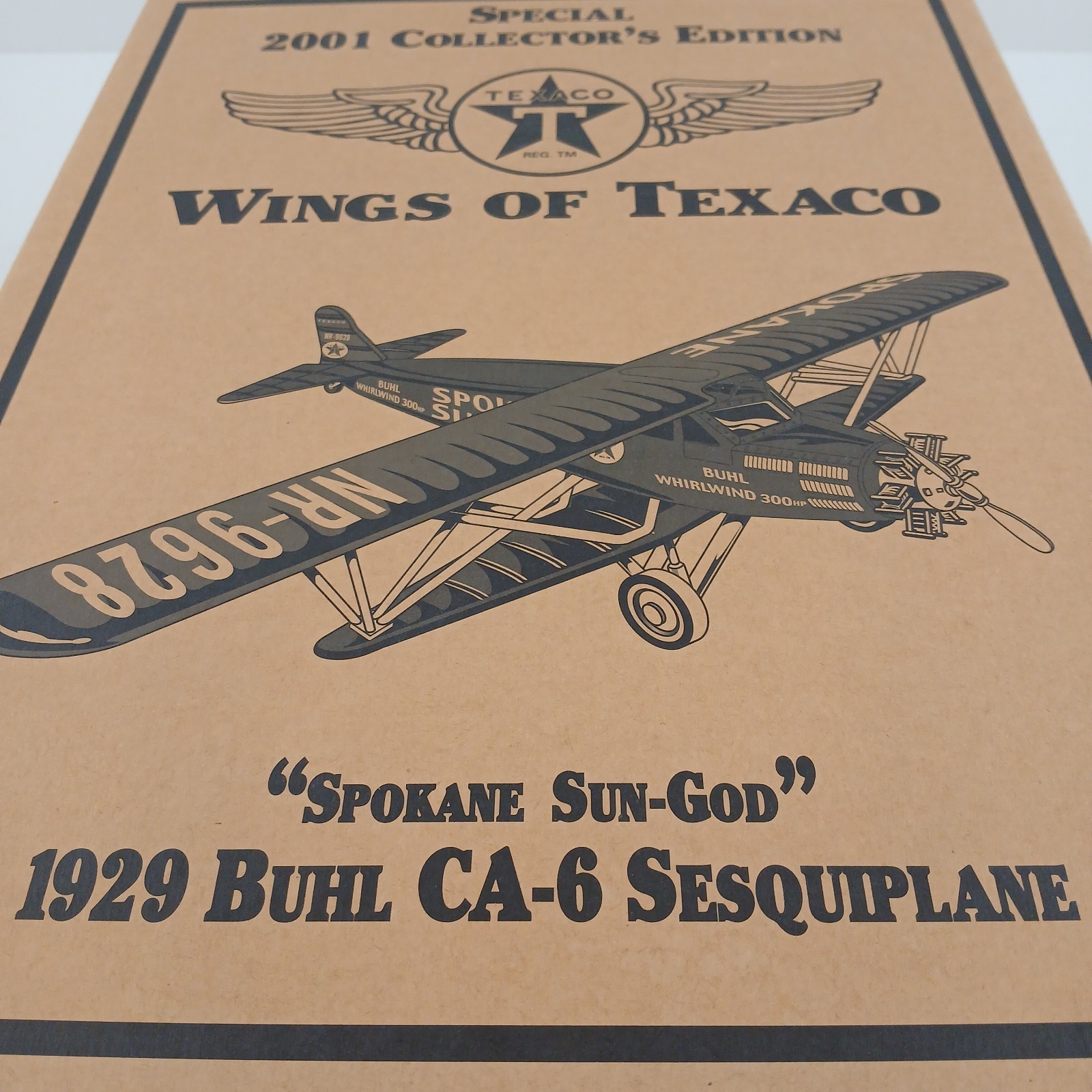 Wings of Texaco 1929 Buhl CA-6 Sesquiplane Spokane Sun-God Diecast Airplane