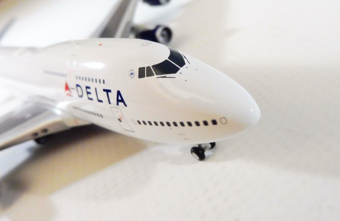 1/400 GeminiJets Delta Air Lines 747-400 (previously Northwest “World Plane”)