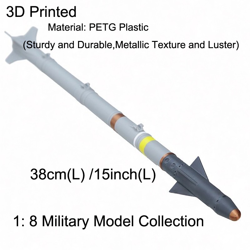 3D Printed 38cm 1:8 Military Model Raytheon AIM-9X Sidewinder Missile Collection
