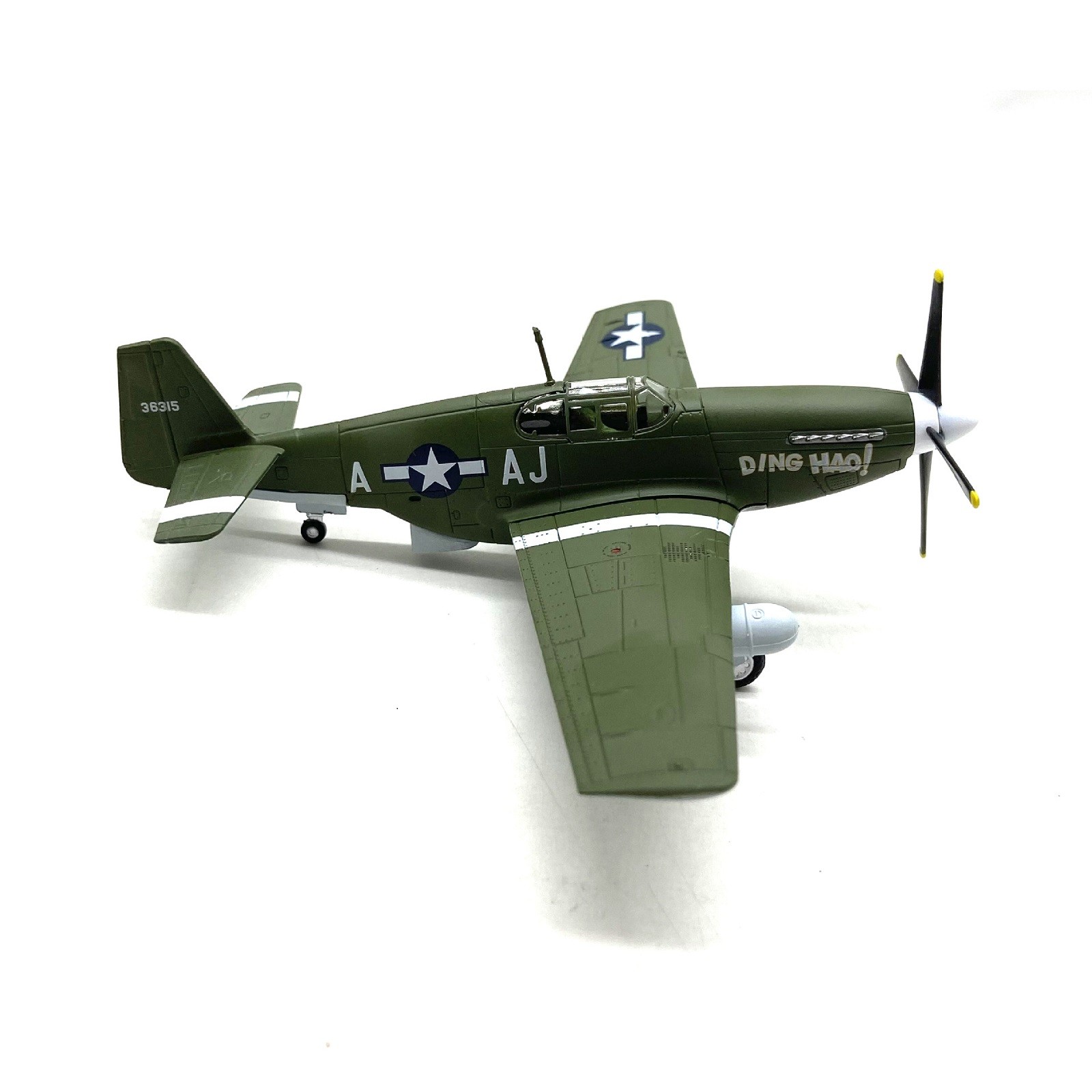 1:72 Military WW2 P-51B Mustang Fighter Alloy Aircraft Model Plane Ornaments B