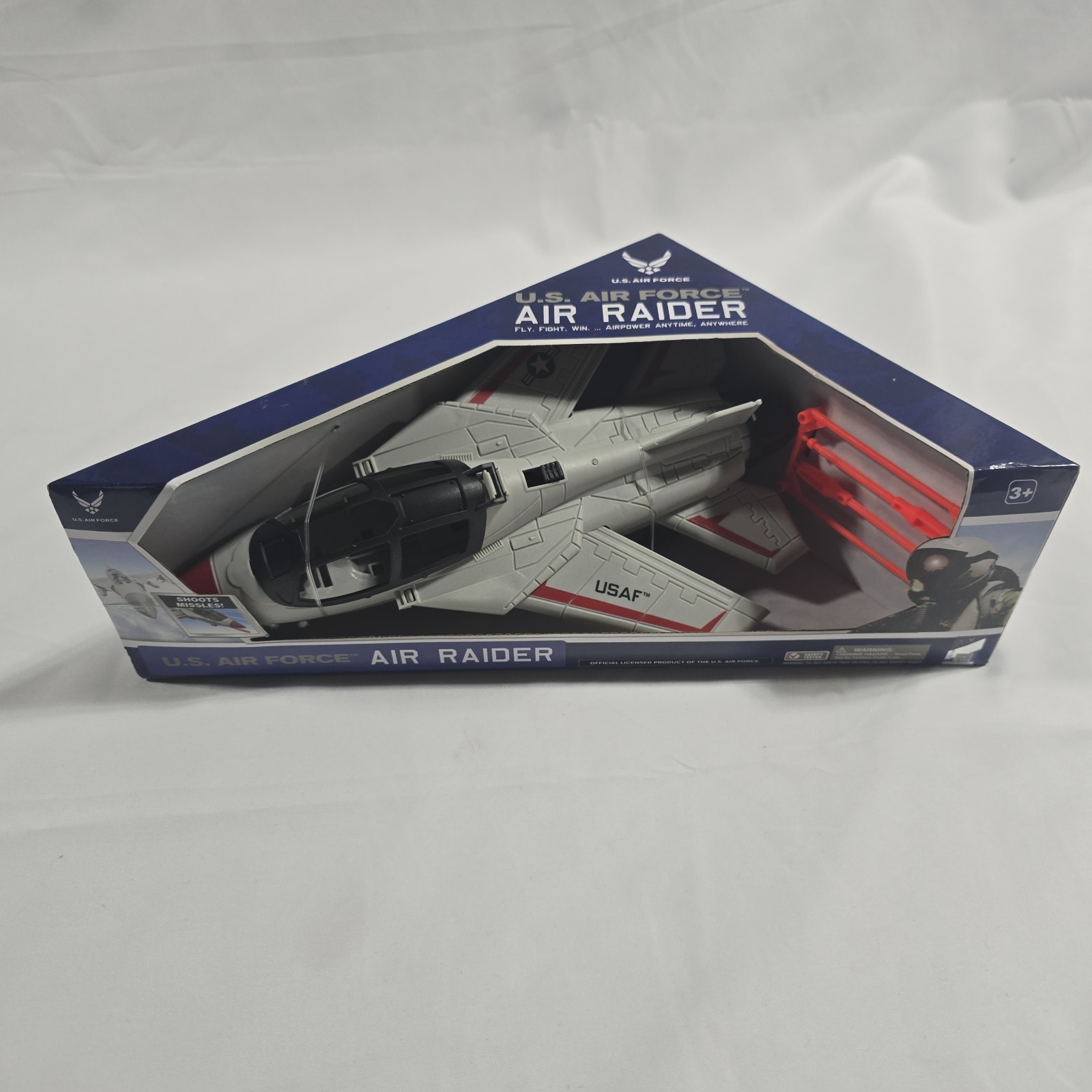United States Air Force Air Raider Fighter Jet Toy Airplane With Missiles