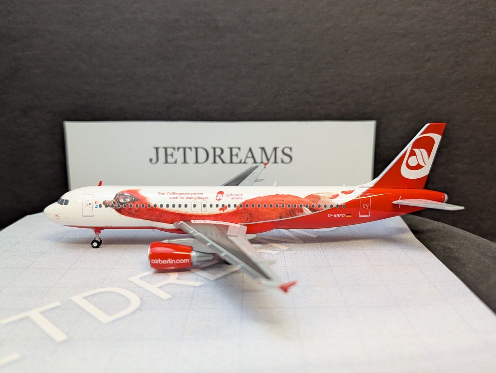 1/200 AIR BERLIN AIRBUS A320-200 TOP BONUS COLORS D-ABFO HERPA