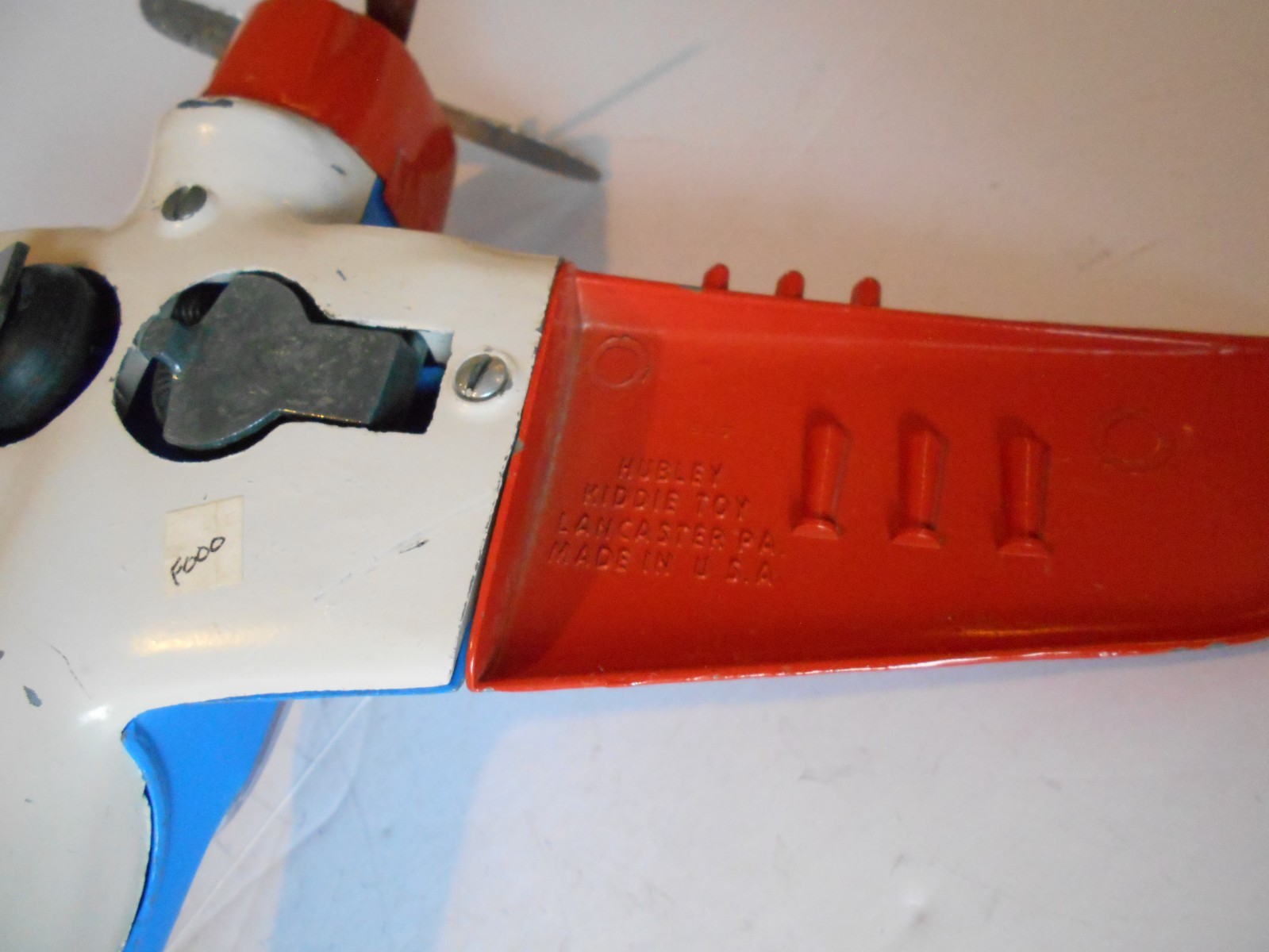 Vintage 1960s Hubley Kiddie Toy 1:12 American Eagle Airplane (P-47 Thunderbolt)
