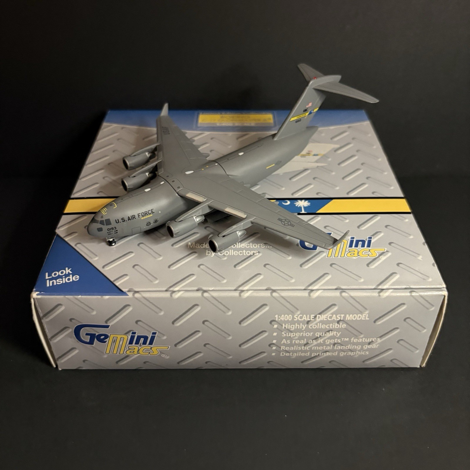GeminiJets 1:400 USAF Boeing C-17 Globemaster III Charleston 10193 GMUSA063