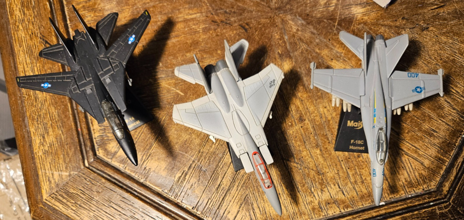 3 DIECAST FIGHTER JET REPLICAS! MAISTO’S F-14 Tomcat F-15 Eagle & F-18C Hornet