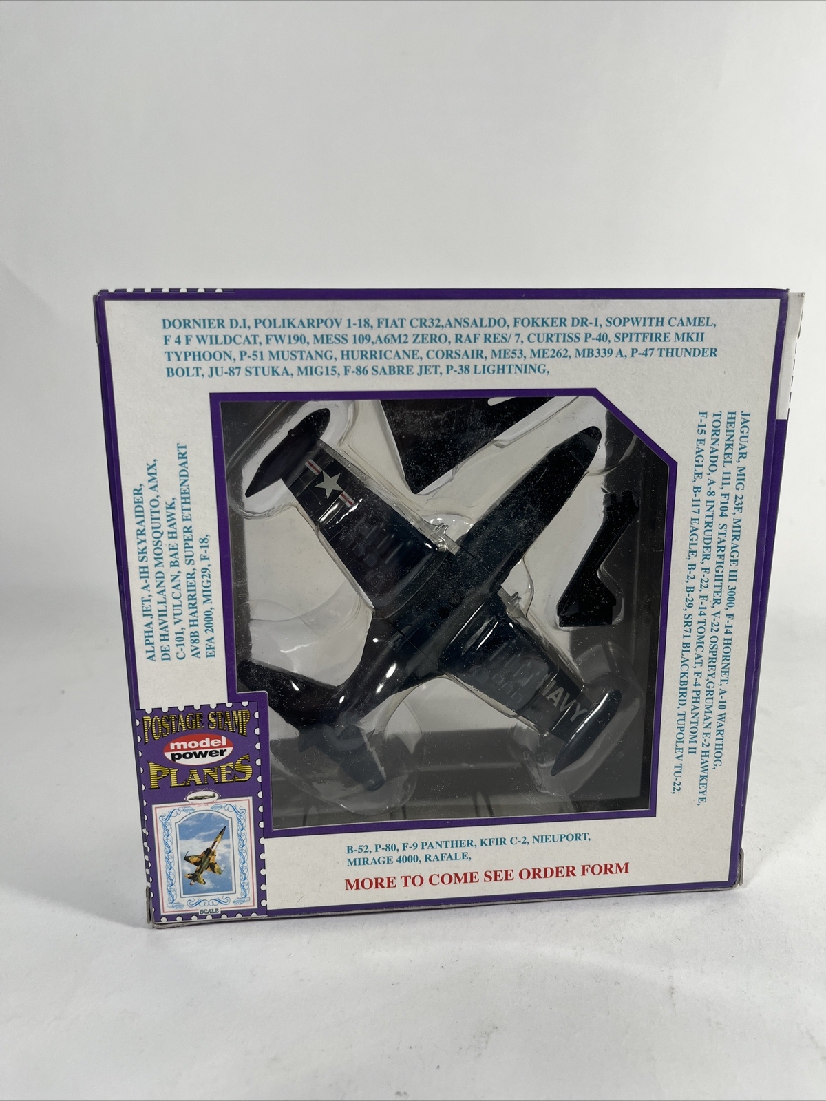 Model Power Postage Stamp Planes #5393 F-9 PANTHER 115B NAVY 1/100