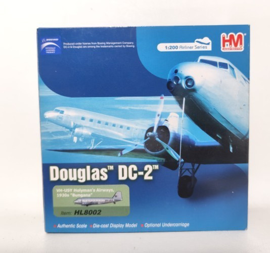 Hobby Master 1:200 Holymans Airways Douglas DC-2 VH-USY HL8002 1930s Bungana