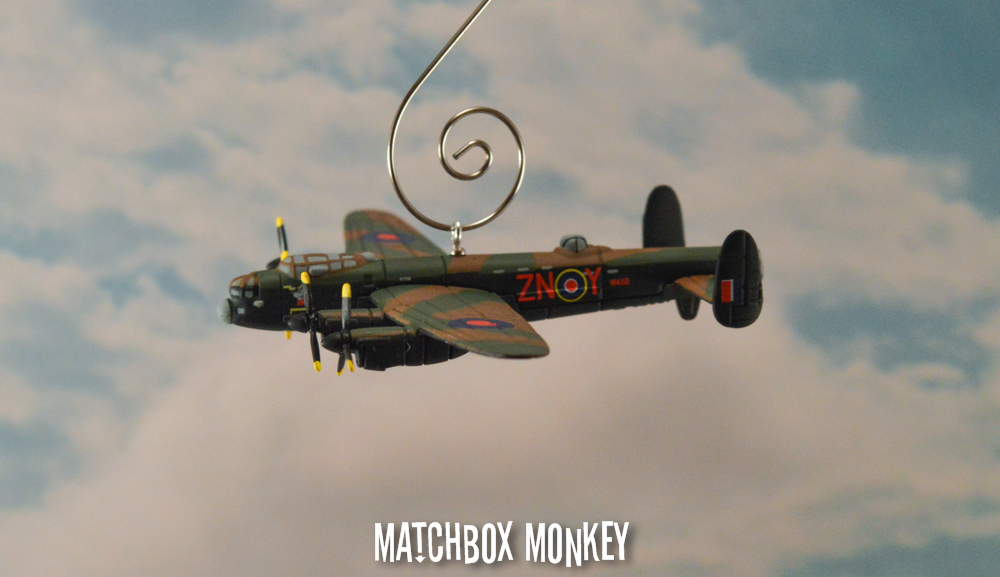 WWII Bomber Avro Lancaster RAF Admiral Prune Aircraft Christmas Ornament plane