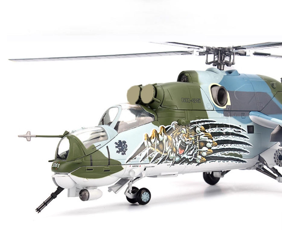 1:48 BLESS Czech Air Force Mi-24V Hind NTM 2011 Attack Helicopter Diecast Model