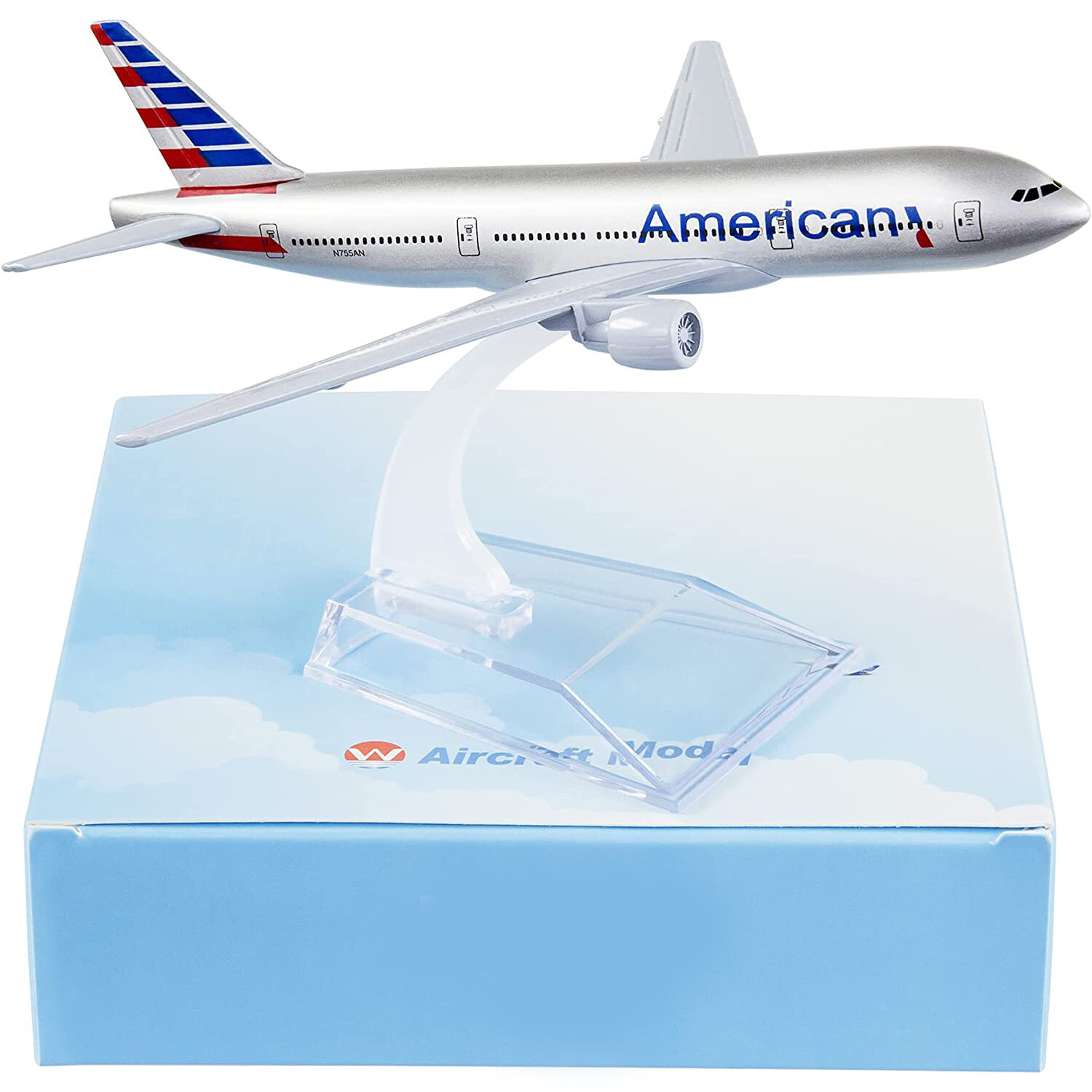 1:400 Alloy American B777 Airplane Model Diecast Planes Aviation Collection