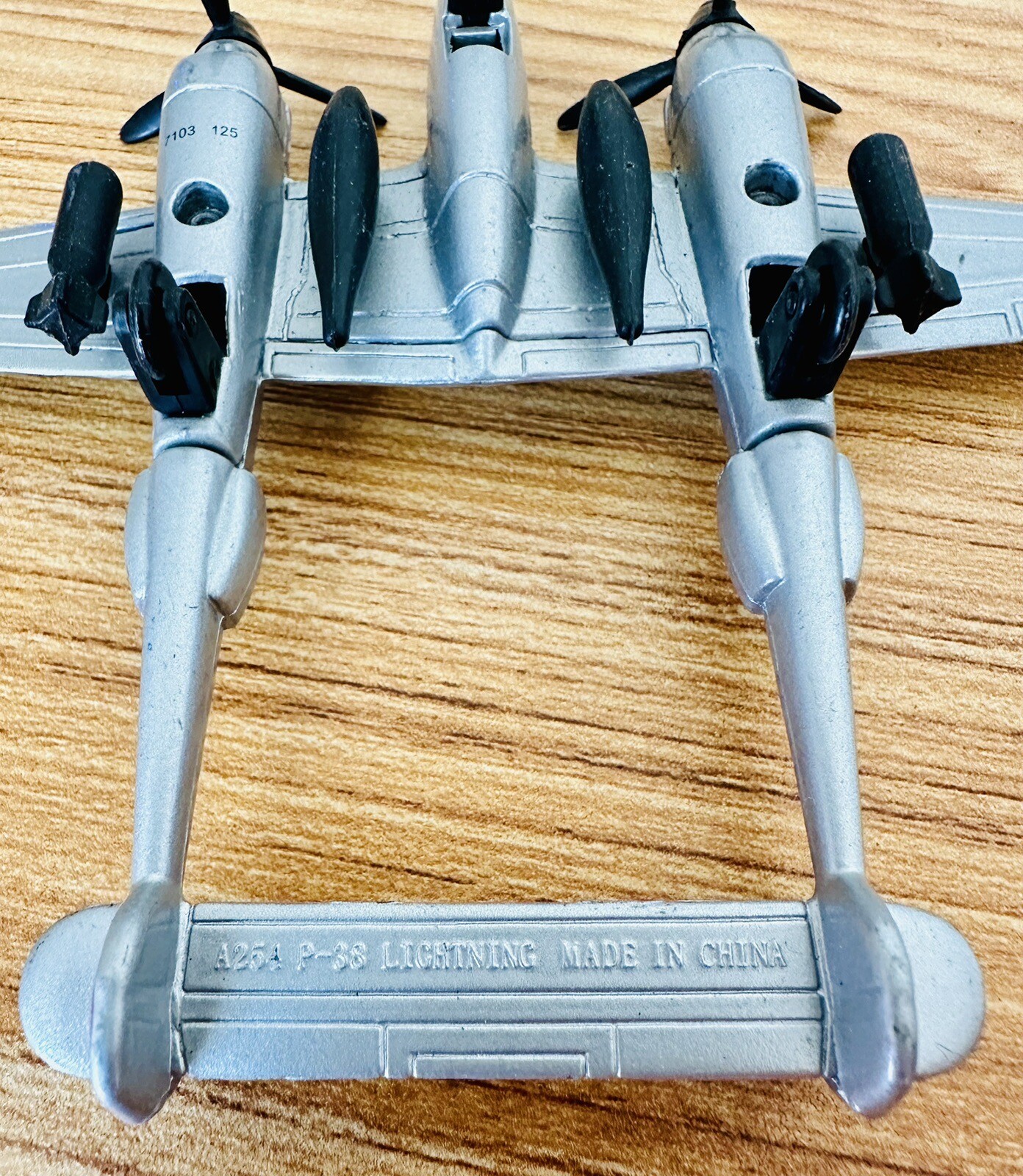 Toys R Us True Heroes Diecast Lockheed Martin P-38 Lightning 4 x 5” Airplane Toy