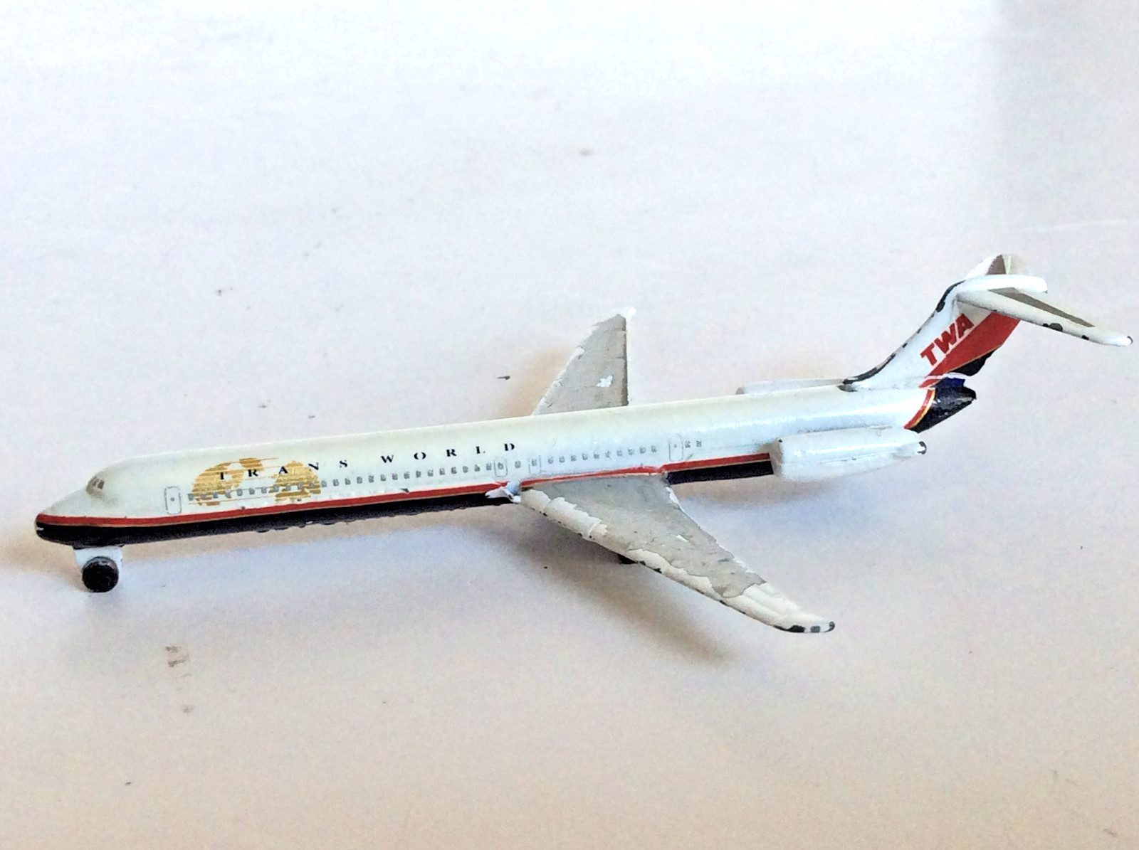 Vintage SCHABAK 1:600 DIECAST Trans World (TWA) – McDonnell Douglas MD-80 #904