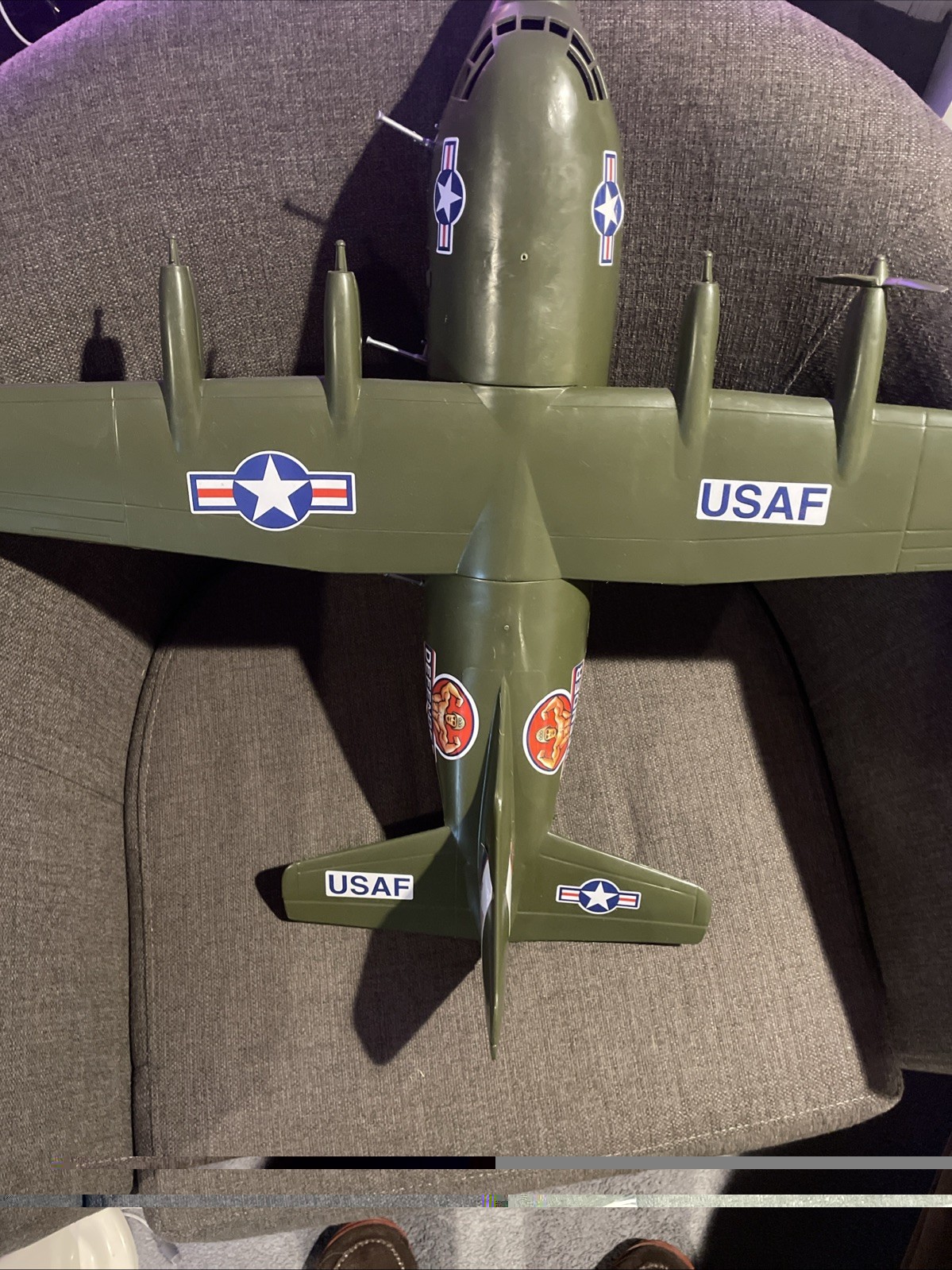 Vintage Hercules C-130 Processed Plastics 6270 Military Cargo Toy Plane